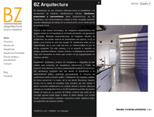 Tablet Screenshot of bzarquitectura.com